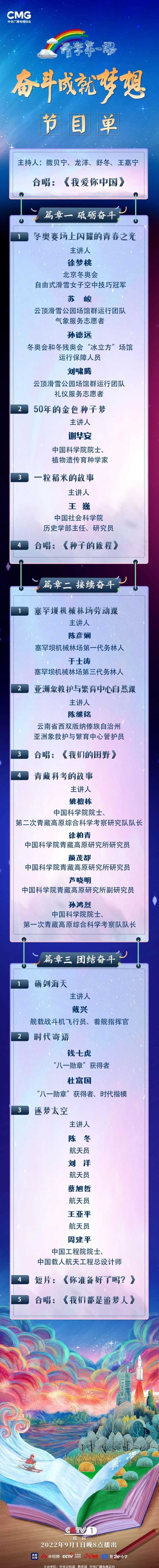 开学第一课最新节目单（开学第一课观看入口）