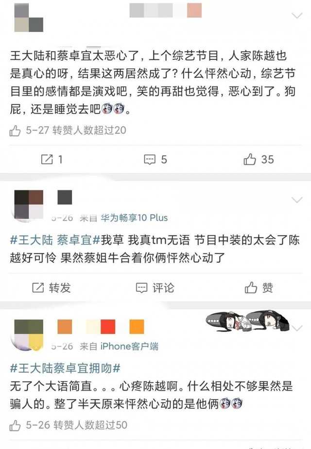 蔡卓宜已婚（蔡卓宜和王大陆街头拥吻）