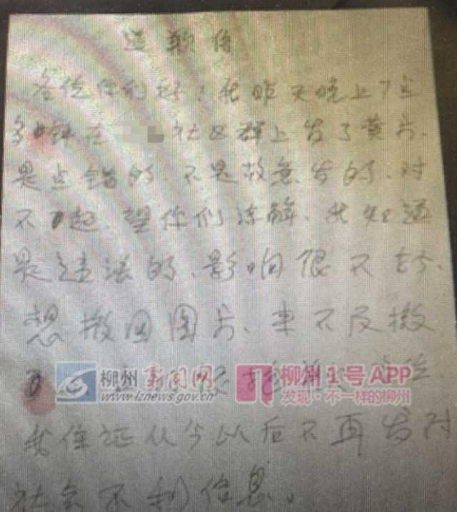 广西柳州莫菁门事件（女子不慎将不雅视频发到小区群）