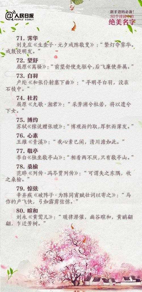 新手爸妈必备有寓意的名字（80个最有寓意的名字）