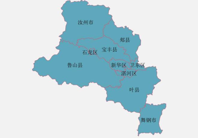 河南省的平顶山市，3个地区拼接而成，为何有10个区县？