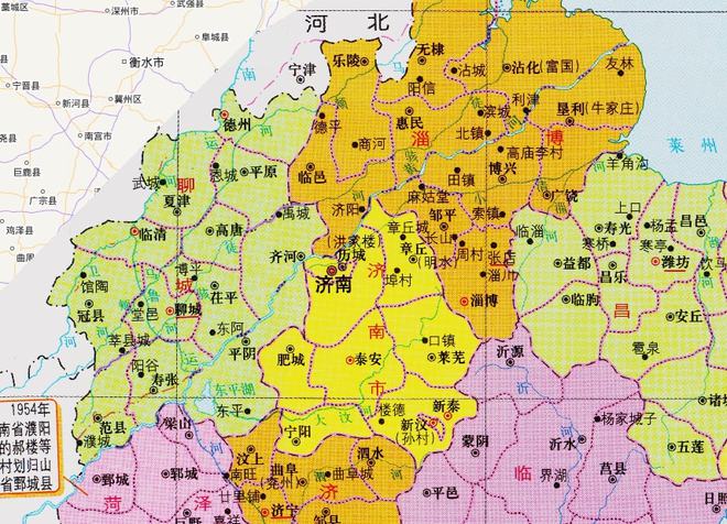 山东省的区划变动，16个地级市之一，德州市为何有11个区县？