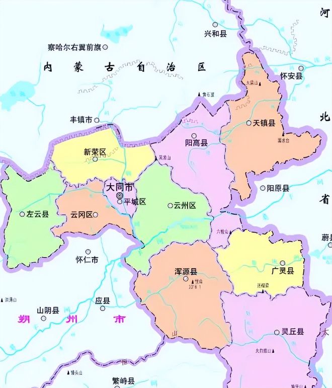 山西省的区划变动，11个地级市之一，大同市为何有10个区县？