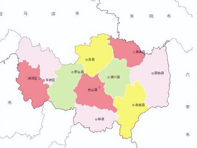 河南省17个地级市之一，信阳市主城区，为何位于全市的边缘？