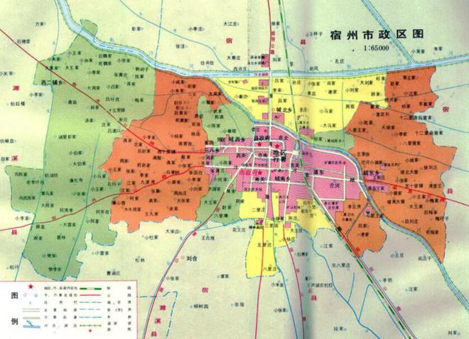 安徽省的区划变动，16个地级市之一，宿州市为何有5个区县？