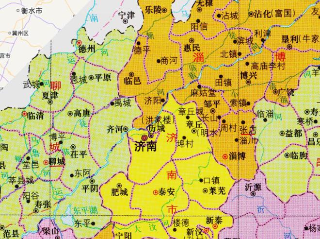 山东省16个地级市之一，德州市的主城区，为何位于两省交界？