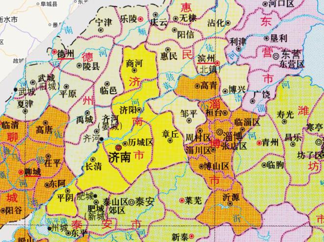 山东省16个地级市之一，德州市的主城区，为何位于两省交界？