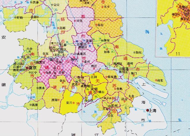 江苏省的区划变动，13个地级市之一，常州市为何有6个区县？