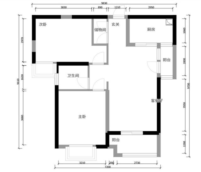 140平米小户型简约风（91平米二居室全包仅10万）(5)