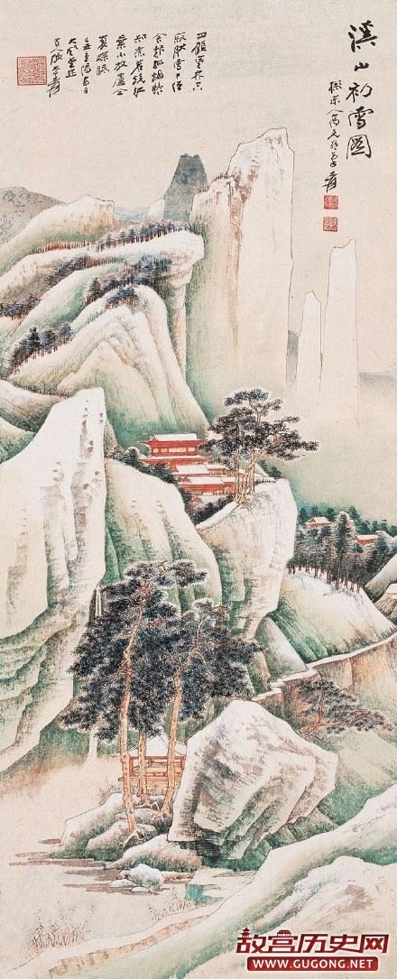 张大千山水画，张大千山水画作欣赏