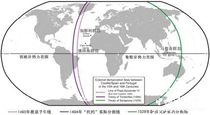 教皇子午线的划分_教皇子午线的影响