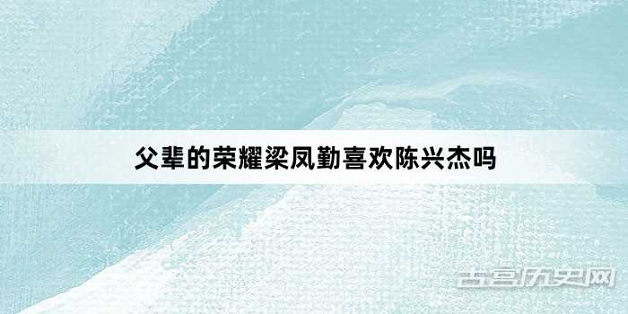 父辈的荣耀梁凤勤喜欢陈兴杰吗