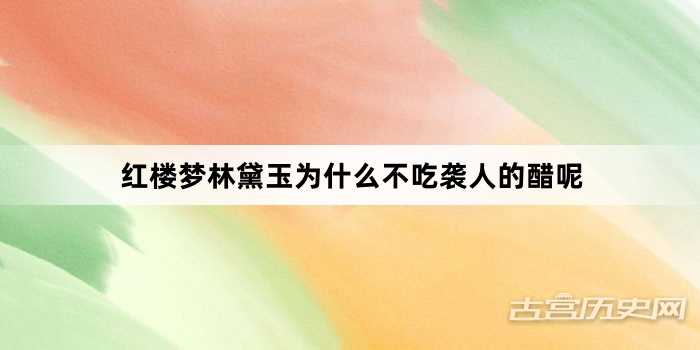 红楼梦林黛玉为什么不吃袭人的醋呢